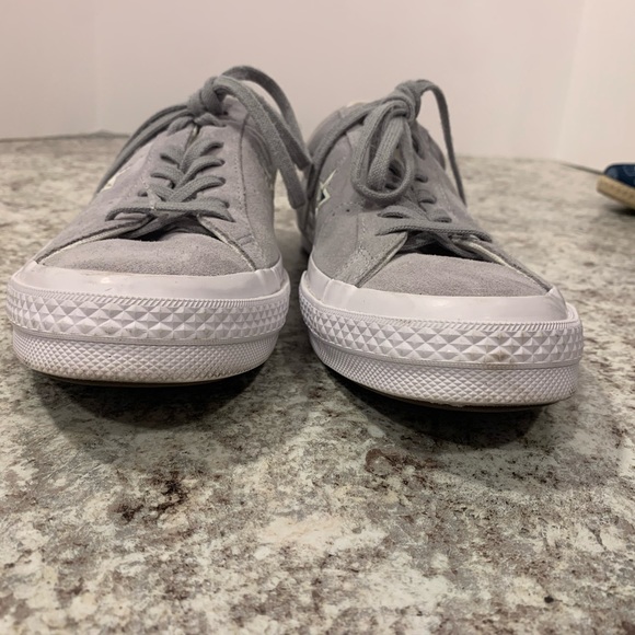 Converse One Star OX Wolf Grey/white/Navy  159733C Unisex W-10/M-8 - Picture 11 of 14
